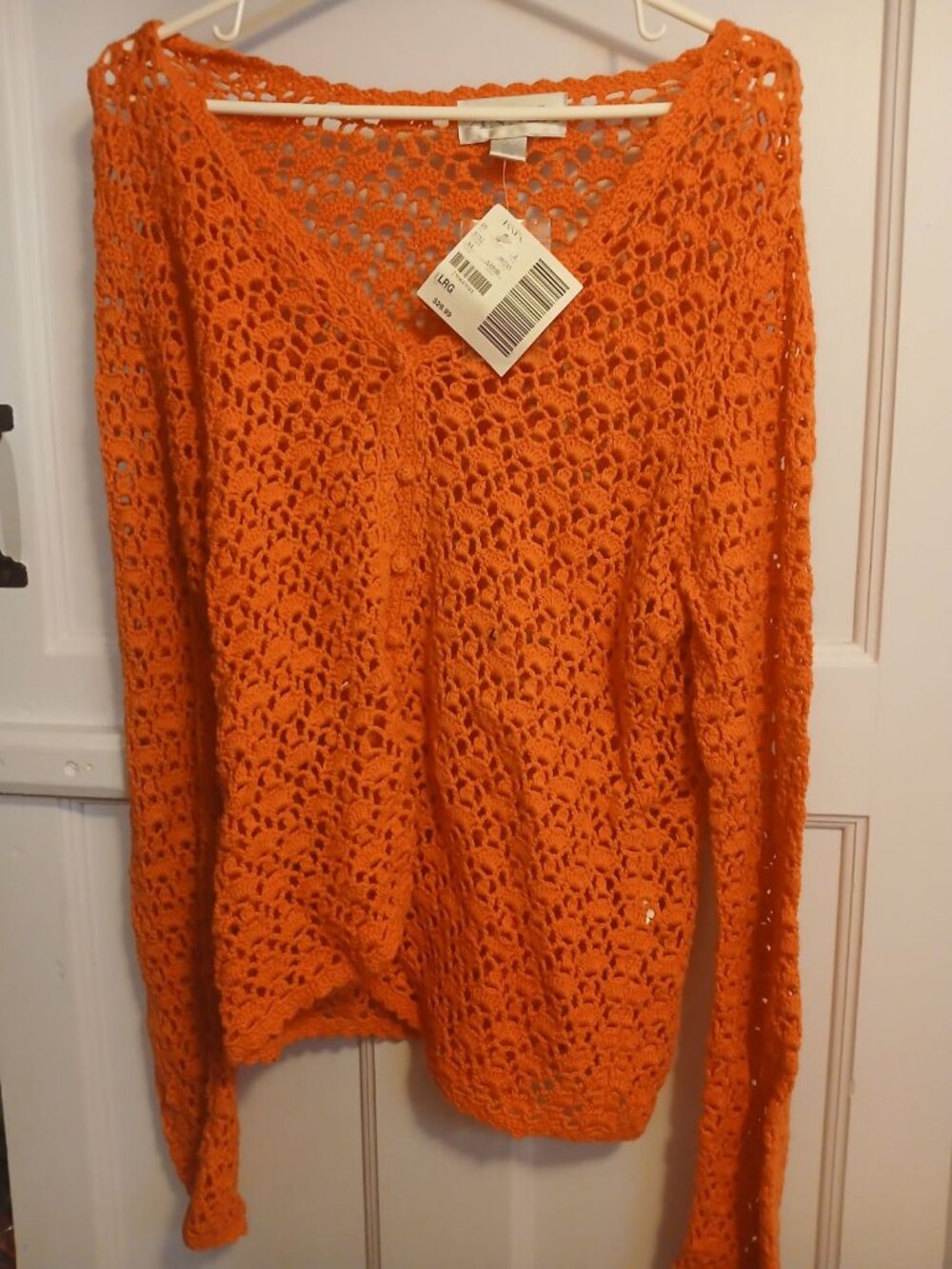 Casual Corner Annex Womens L Orange Top NWT